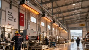 Doğalgazlı radyant ısıtıcı ile fabrika ısıtma uygulaması