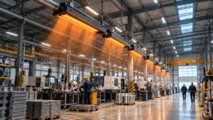 Fabrika ısıtma sistemleri ve borulu radyant ısıtıcı uygulaması
